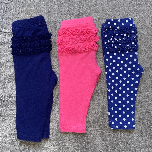 Old Navy/Carter’s Baby Girl leggings bundle size 3 Months - Picture 3 of 6